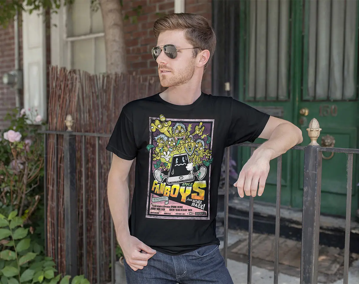 Apple Fanboys — aplicación en camiseta