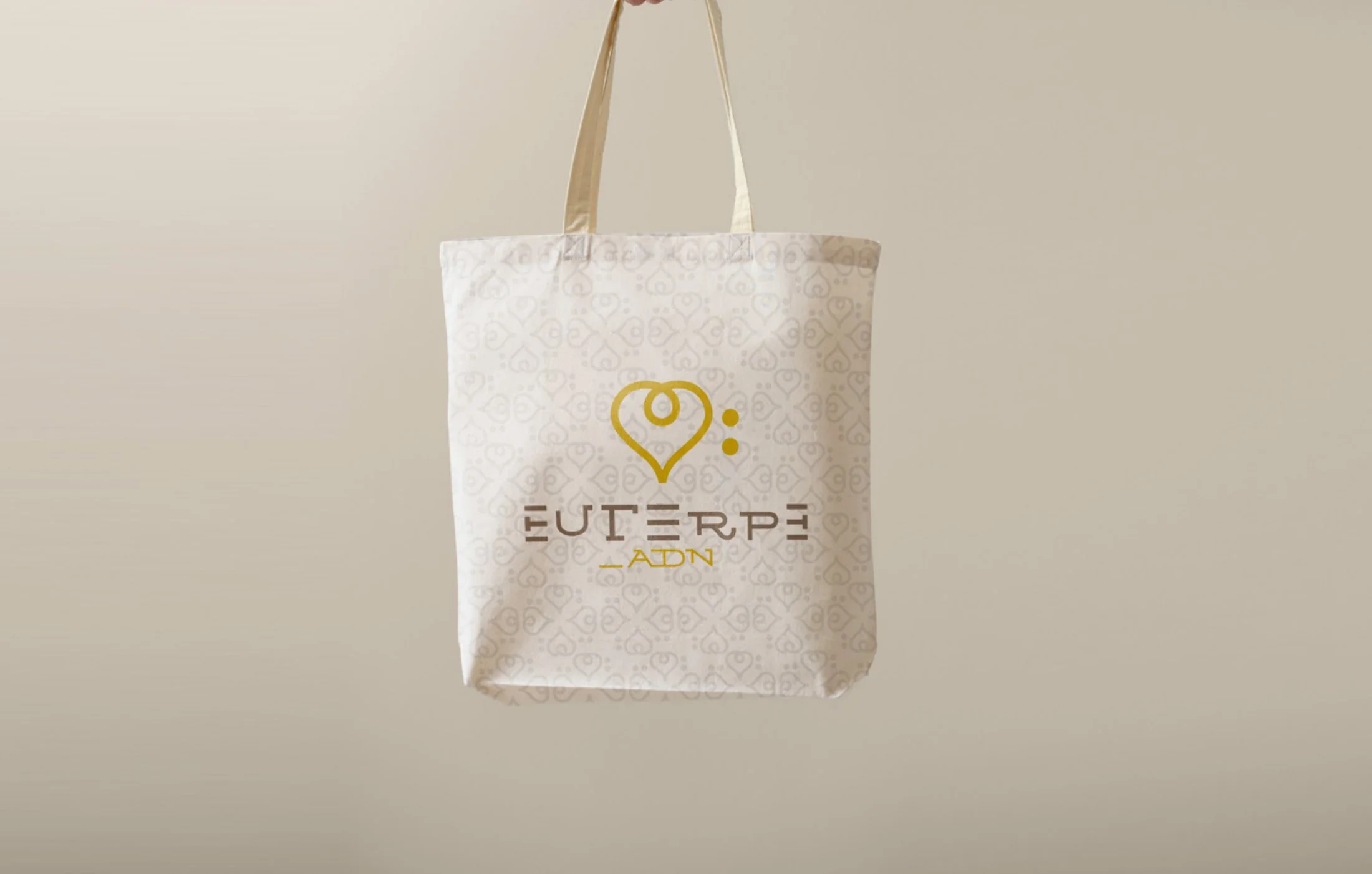 Euterpe — tote bag con el patrón de isotipos