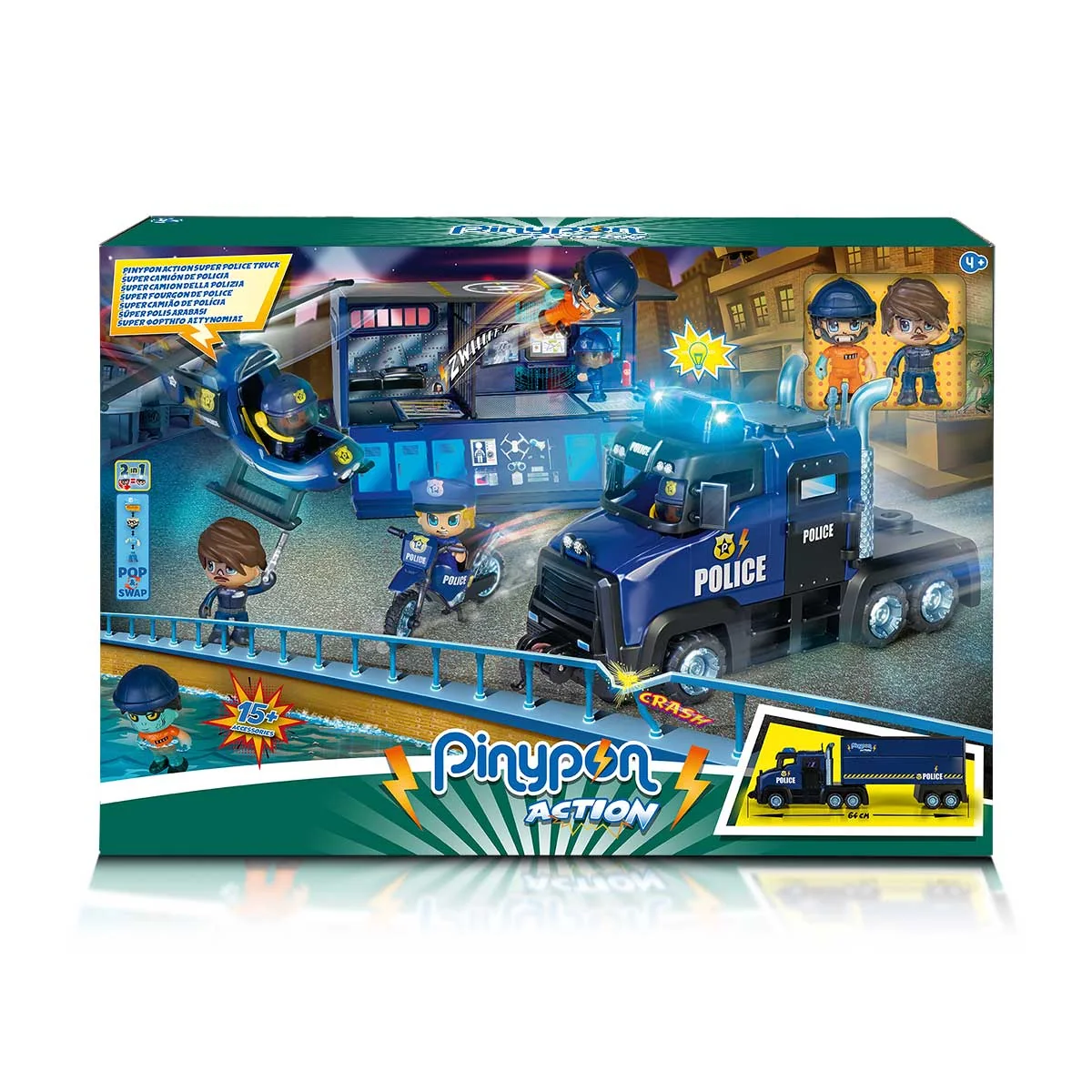 Pin & Pon Action — caja del camión de policía
