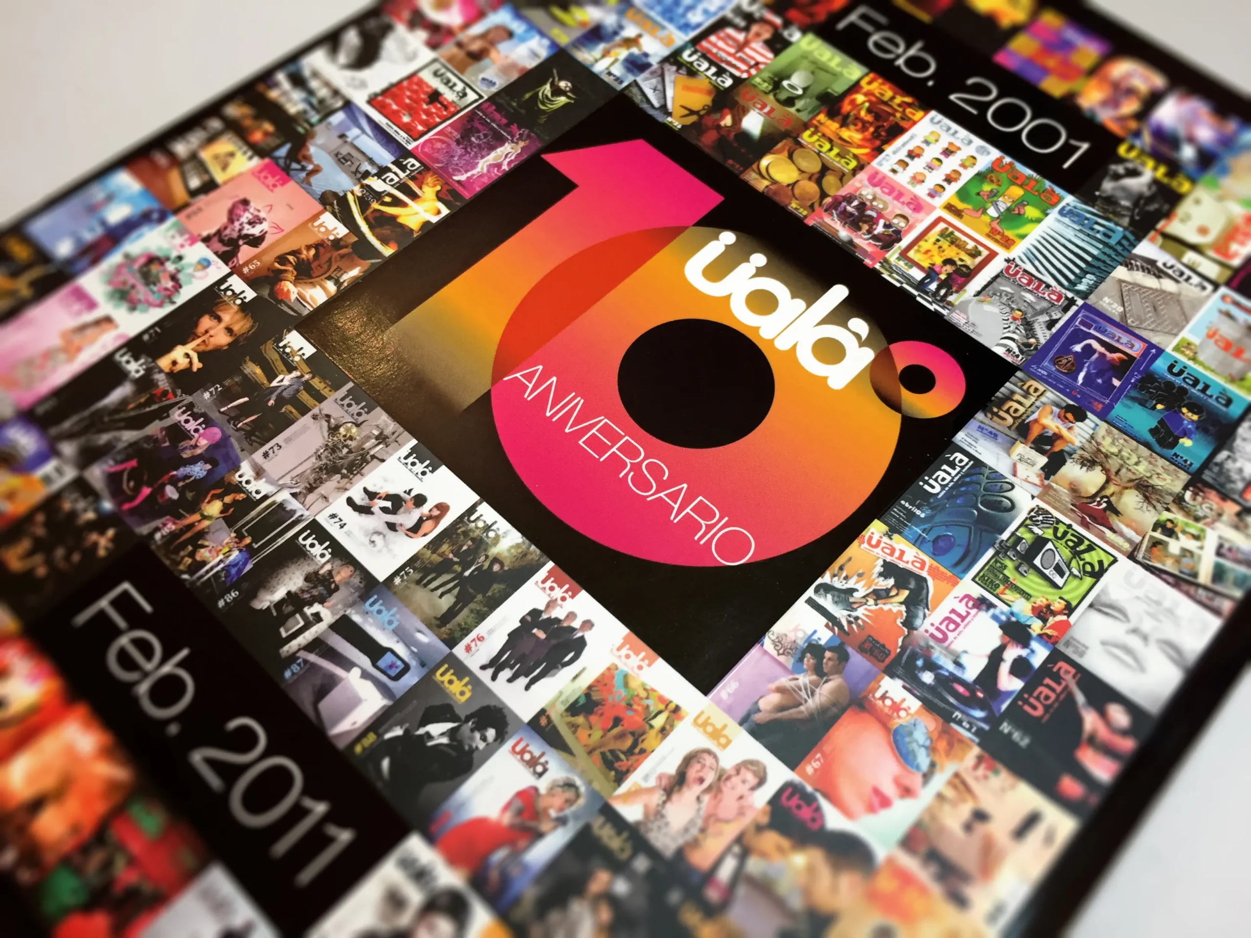 Üalà 10º aniversario — portada con diez años de portadas